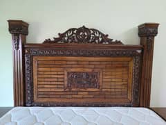 Wooden Bed, Side Tables & Dressing
