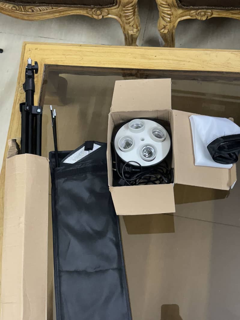 Softbox Studio light and backdrop stand & sheets| complete set 10