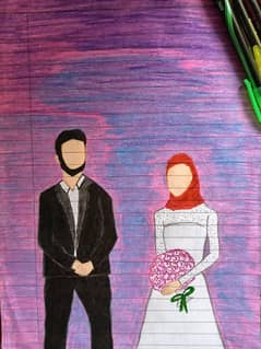 couple aesthetic painting