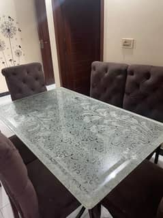 Dining table with 6 chairs