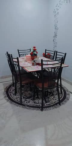 iron dining table\chairs
