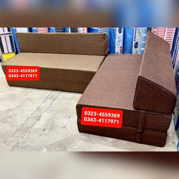 Sofa cum bed Molty double bed folding bed /Foam Mattress/Dining Table 3