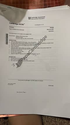 past papers of physics