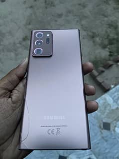 samsung note 20 ultra 8/256 non pta all ok only back break baki 10/9