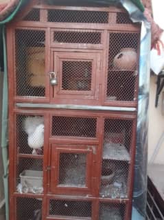 hen cage/wooden cage/bird's cage for sale 3 portion