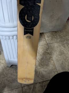 hard ball gm Kashmir willow knocked bat with gray Nicholas pads