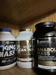 Original mass gainers/whey proteins/creatine/pre-workout and all supp