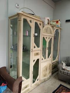 Used Bedroom set, wardrobe, divider, corners & TV trolly for sale.