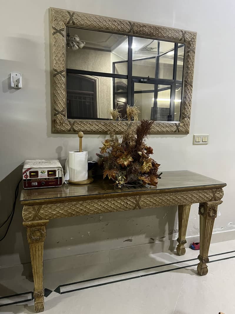 Console table and mirror 1