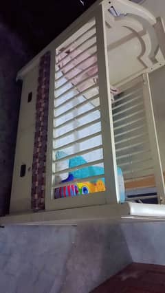 solid wooden baby bed