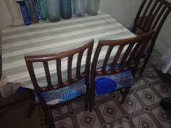 dining with 4 chairs in good condition
