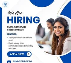 Hiring Customer Service Representative/ Female CSR requried/Remote Job