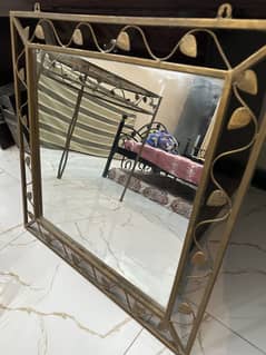 1 iron mirror and iron table set and 1 iron mirror with shelf For SELL