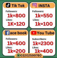 All social media services available