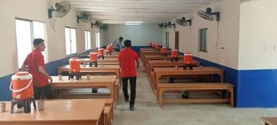 Table with double benches 6 ft