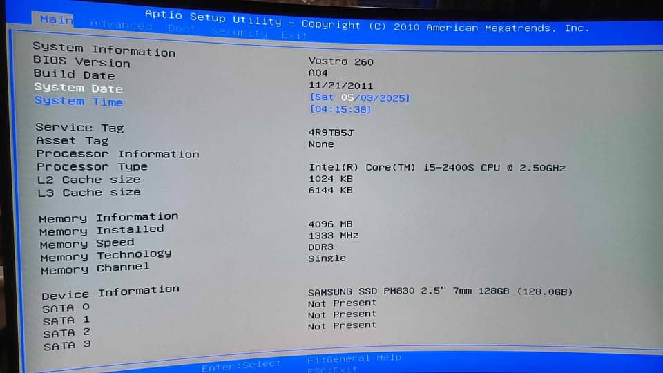 Dell vestro i5 2nd 4gb ram no hdd 300 watt psu tower case 4