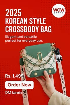2025 Elegant Korean Crossbody Bag | Versatile, Trendy & Durable