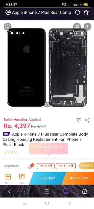 Housing Iphone 7Plus Original 2