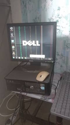 dell geniune corei  duo 2 computer all okay just screen lines
