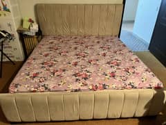 King size bed with spring mattress