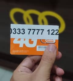 Ufone Golden Number For Sale - 3337777122 - Unique & Special Number