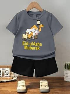 2 pcs Boy's jersey printed Tracksuit