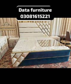 double bed, king size bed, side tables, home furniture, room furnitur