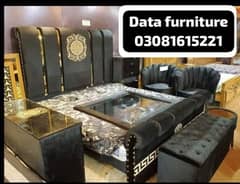 double bed, king size bed, side tables, home furniture, room furnitur