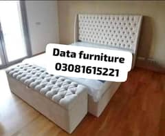 double bed, king size bed, side tables, home furniture, room furnitur