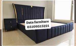 double bed, king size bed, side tables, home furniture, room furnitur