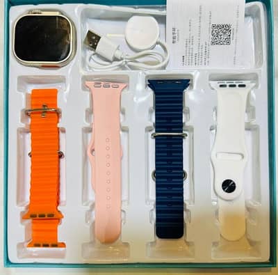 Beautiful Smart watch with 4 colour belts
