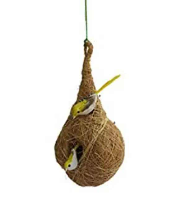 Beautiful Bird Nest hanging pair for sparrows or love birds — photo 3