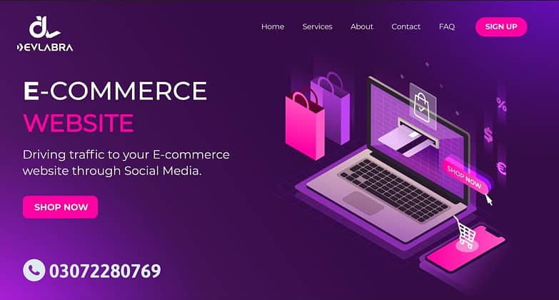 Web design | Ecommerce | Digital Marketing | wordpress  | Logo Design 3