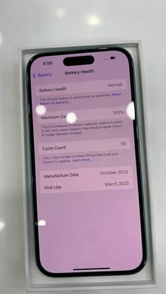 Iphone 16 128GB nonpta 3month simtime working with box and cable