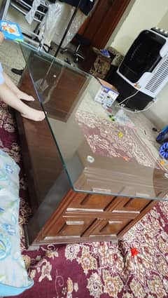 Glass center table