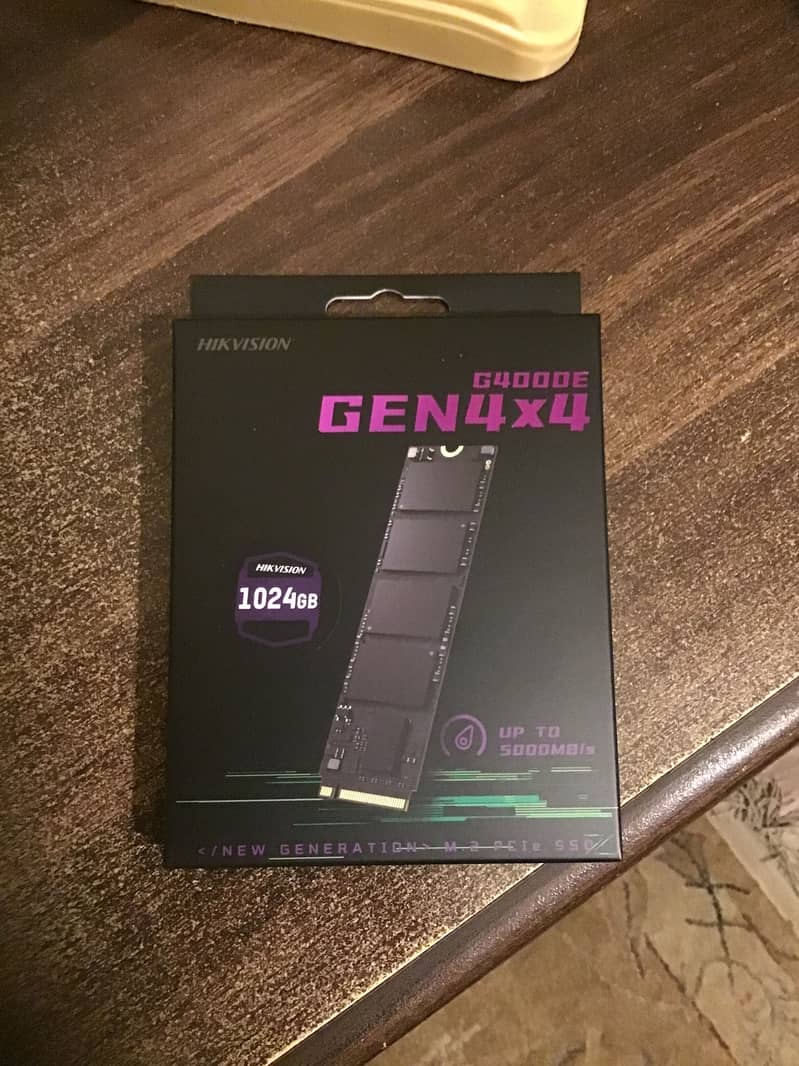 Hikvision 1TB PCIe Gen4x4 M. 2 2280 NVMe G4000E M2 3D TLC SSD 5000MB 0