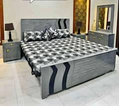 Double bed, King size bed, Dressing table,Bed set,Wooden bed,Furnitur