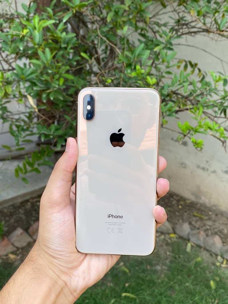 iPhone XS Max , 10/10 condition , First owner ,PTA Glitch, sim working 1