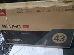 Tcl led 43" 4k android neat Box ma pack pari ha use ni krty (call me)