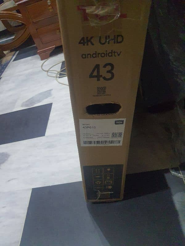 Tcl led 43" 4k android neat Box ma pack pari ha use ni krty (call me) 1