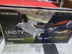 samsung led 50" smart 4k Neat clean Cam from Uk Box pack (call me)