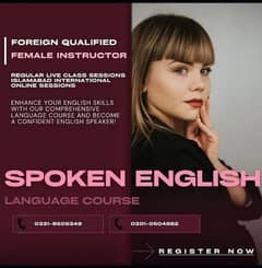 International Spoken English Course /Foreign Qualified Female Teacher