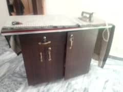 iron stand wooden