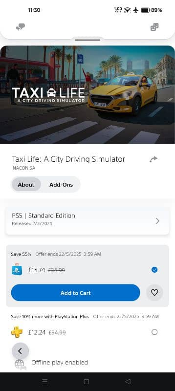 Digital game for ps5