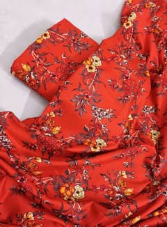 polo cotton unstitch dress 2pcs