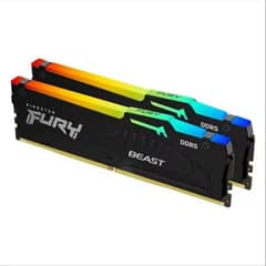 New 16GB (8x2) DDR5 5200MHz Kingston Fury RGB RAM Gaming PC