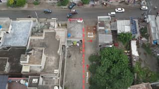 High Rental Value 11.5 Marla 22 X 115 Feet Plot Available For Sale On Main Canal Bank Society Road