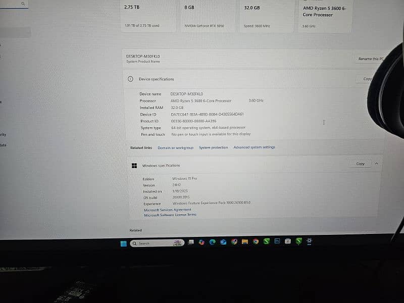Ryzen 5 3600 RTX 3050 Gaming PC with 170Hz MSI Monitor 2
