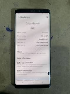 Samsung Note 8 New condition 03071008001 6GB 64GB