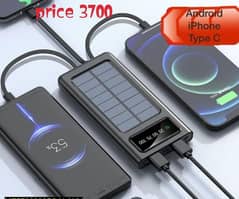 Solar Power 10000mAh Power Bank order Whatsapp 03247903641